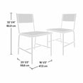thumbnail image 2 of Silla de comedor industrial Set de 2, acabado blanco, 2 of 5