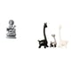 thumbnail image 1 of Estatua de jirafa Guan Yin, figura de Buda femenino de cerámica Feng Shui, escultura moderna para centro de mesa, estantería de oficina, decoración de, 1 of 8