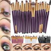 20pcs Makeup BRUSHES Kit Set Powder Foundation Eyeshadow Eyeliner Lip Brush NEW (PURPLE + GOLD)