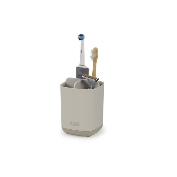 Soporte para cepillos de dientes Joseph Joseph Easy-Store Compact Ecru