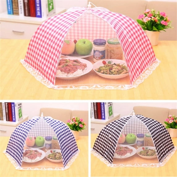 Hariumiu Kitchen 18" Mesh Food Covers Tent Large and Tall Food Covers Umbrella for Outdoors, Screen Tents, Parties Picnics, BBQs, Reusable and Collapsible Food Tents