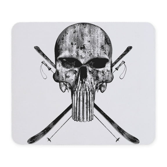 CafePress - Ski Skull Mousepad - Non-slip Rubber Mousepad, Gaming Mouse Pad