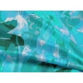 thumbnail image 4 of oneOone Rayon Turquoise Blue Fabric Florals Sewing Material Print Fabric By The Yard 56 Inch Wide, 4 of 4