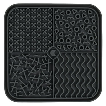 Vibrant Life Non-Slip Pet Lick Mat Gray Pet Feeding (1 Pack)