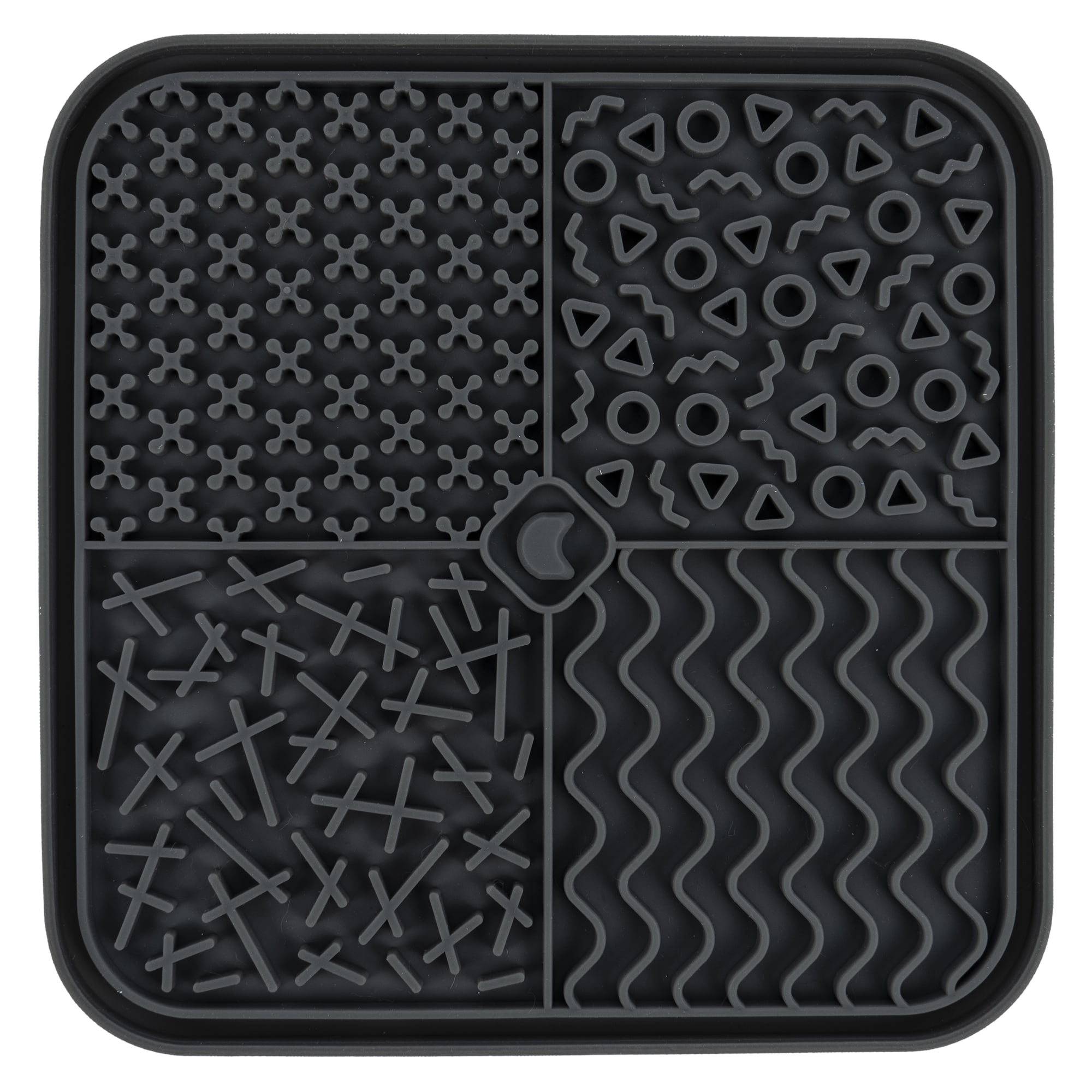 Vibrant Life Silicone Lick Mat for Pets, Gray, 7.87" x 7.87"