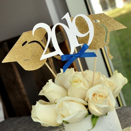 graduation decorations centerpiece business single wand wands cap royal handmade days decor dialog displays option button additional opens zoom
