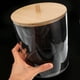 thumbnail image 5 of Dispensador de pañuelos redondo transparente de acrílico transparente con tapa de madera y 27 etiquetas para organizar la lavandería, 5 of 7