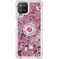 thumbnail image 2 of Samsung Galaxy A22 4G Case (Not 5G),Creativity Clear Quicksand Glitter Flowing Liquid Floating Soft TPU Case w/Stand Bling Diamond Sparkle Phone Cover for Samsung Galaxy A22 4G  Rose Gold, 2 of 7