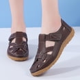 thumbnail image 5 of Women's Woven Closed Toe Leather Sandals,Comfortable Orthopedic Softsole Ankle Strap Boho Gladiator Beach Casual Shoes, 5 of 5