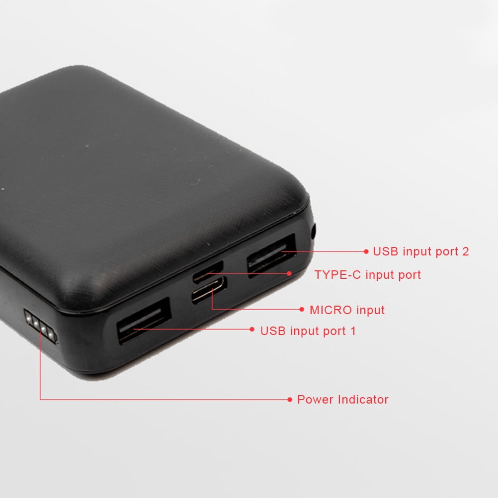 SQLEA 5V 2.1A 10000mAh Power Bank Dual USB Power Bank Charger for Heated Jacket Heated Vest and Heated Pants