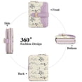 thumbnail image 6 of GAEKEAO Women’s Leather Wallet Rfid Blocking Floral Card Holder with Zipper Pocket, 6 of 6