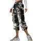 thumbnail image 1 of Pantalones de Cintura Elásticos para Mujeres, Combinados de Bolsillo con Encaje Traje de Deporte Casual para Uso Diario, en Casa Y Al Aire Libre, 1 of 7