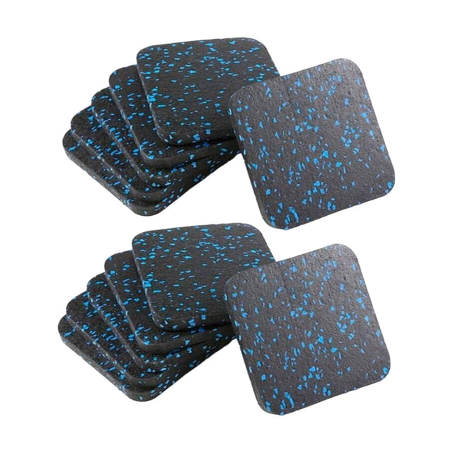 harper 4-Piece Treadmill Mat Floor Protection Mat Fitness Equipment Mat Non-Slip Rubber 12pcs