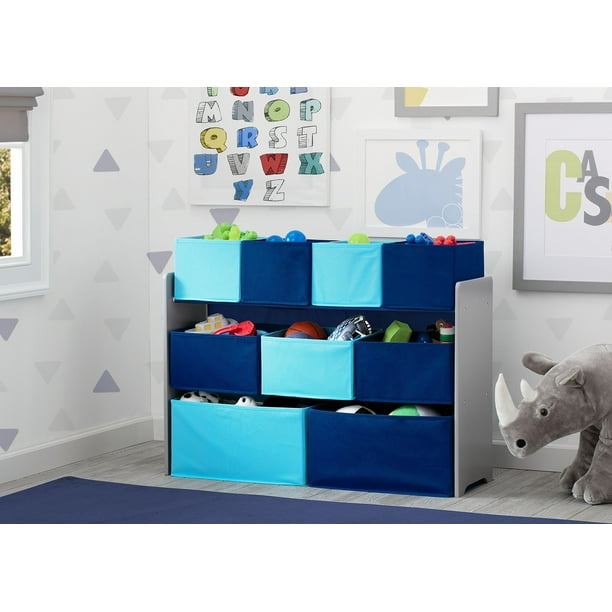 Delta Children Deluxe Multi Bin Toy Organizer with Storage Bins