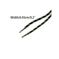 thumbnail image 2 of INSPIRE CHIC 1 Paire de Lacets Ronds pour Bottes de Travail Lacets Durables pour l'Extérieur Lacets de Chaussures de Randonnée Noir Vert 140cm/55.11 Pieds, 2 of 4