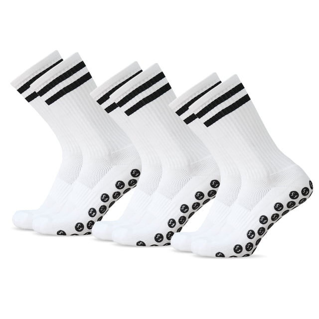 Calcetines de deporte 3 pares de calcetines antideslizantes de fútbol Calcetines deportivos de equip TOMSHOO Calcetines de deporte