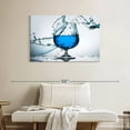 thumbnail image 2 of Elephant Stock Blue Cocktail Splash Wall Art - Horizontal Canvas Wall Art - Dining Room Wall Decor - Food And Drink Canvas - Blue And Decor - 39" x 26", 2 of 8