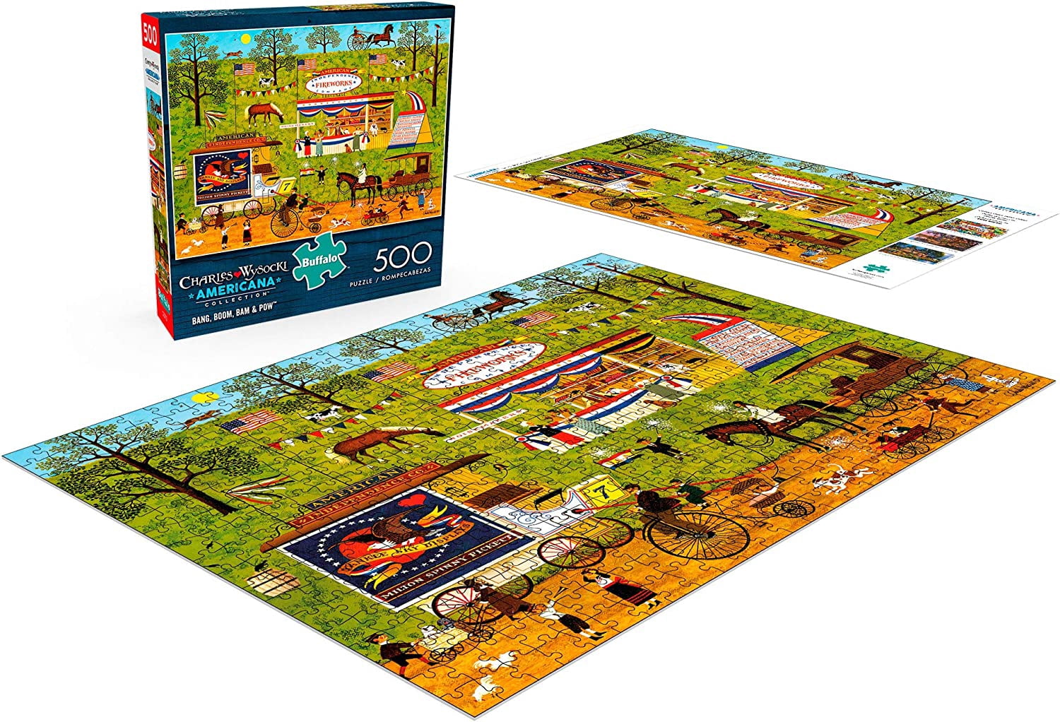 Buffalo Games - Americana Collection - Patriotic Road Trip - 500 Piece Jigsaw Puzzle