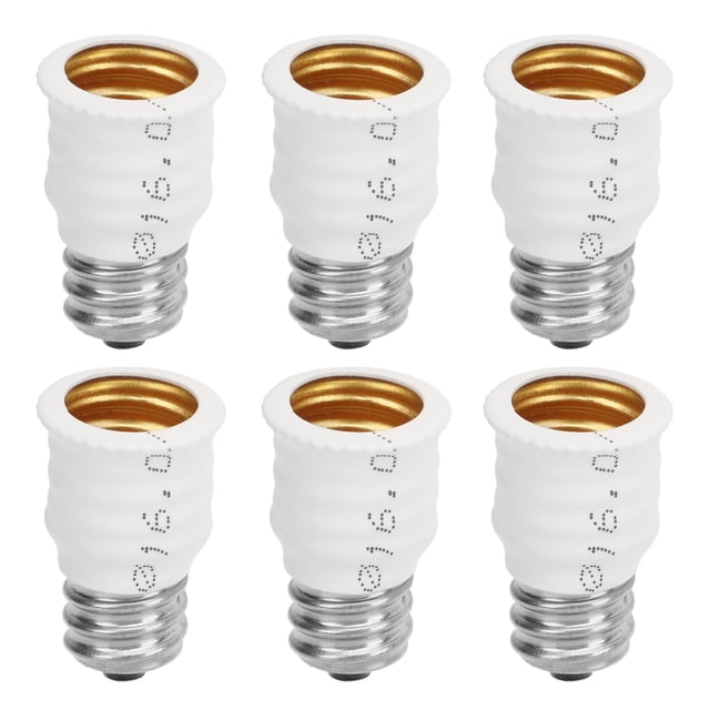 Adaptador de bombilla E12 a E14 6 piezas NikouMX Durabilidad probada en el tiempo