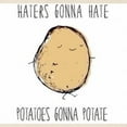 thumbnail image 2 of CafePress - Haters Gonna Hate, Potatoes Gonna Potate Tote Bag - Unisex Canvas Tote Bag, Beige, 1-Piece, 2 of 7