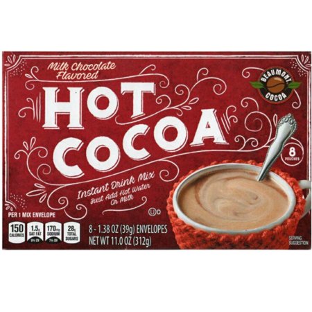 JSC Hot Cocoa Milk Chocolate Flavored 1.38 Oz. 8 Count Powdered Chocolatey Memories Cocoa Envelopes Warm Winter Beverage Rich Milk Packet Perfect any Occasion Instant Premium Creamier Taste Pack of 1