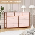thumbnail image 4 of GAOMON Dresser for Bedroom, TV Stand for 55” TV, Entertainment Center Chest with 10 Drawers, Storage Organizer Unit for Bedroom, Living Room, Closet, Entryway, Hallway,Pink, 4 of 7