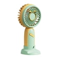 thumbnail image 1 of ICQOVD Desk Fan Usb Rechargeable Handheld Mini Fan Quiet Desktop Cooling Fan for office Bedroom Dorm Use, 1 of 7
