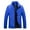 Blue, variant on Dpytoraw Men Autumn Winter Coat Jacket Cotton Stand Zipper Warm Winter Thick Long Sleeve Zipper Pocket Coat Jacket
