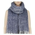 thumbnail image 3 of Sierra Socks Women's Blanket Scarf Shawl, Oversized Scarves, Softer features (Heather Navy), 3 of 5