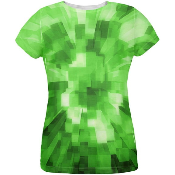 World Game Builder Forest Blocks All Over Womens T Shirt Multi MD