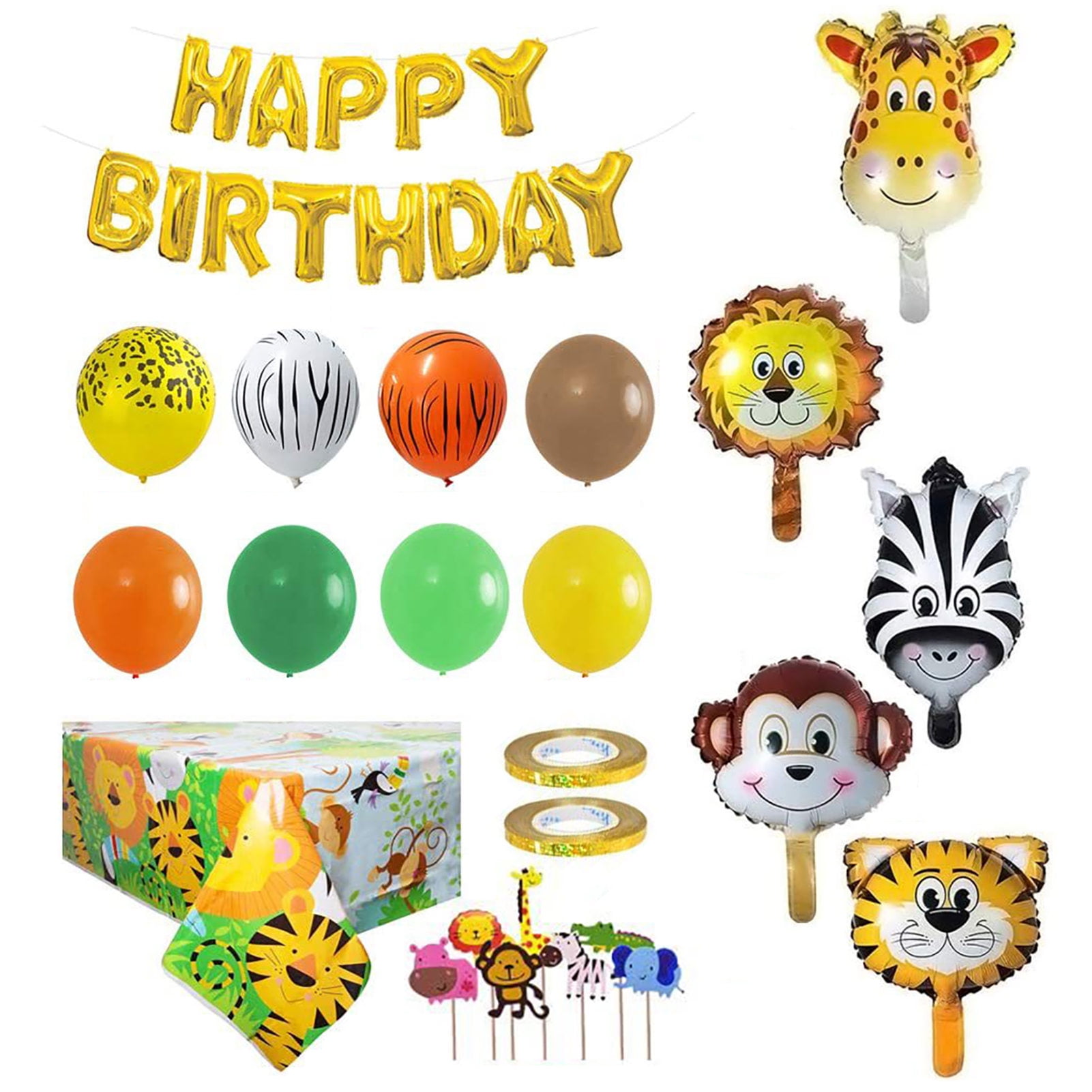 Jungle Animal Theme Party Balloon Garland Kit Balloons Set