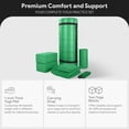 thumbnail image 2 of BalanceFrom Complete 7-Piece Yoga Set with 71” x 24” x 1” Extra Thick Mat, Green, 2 of 10