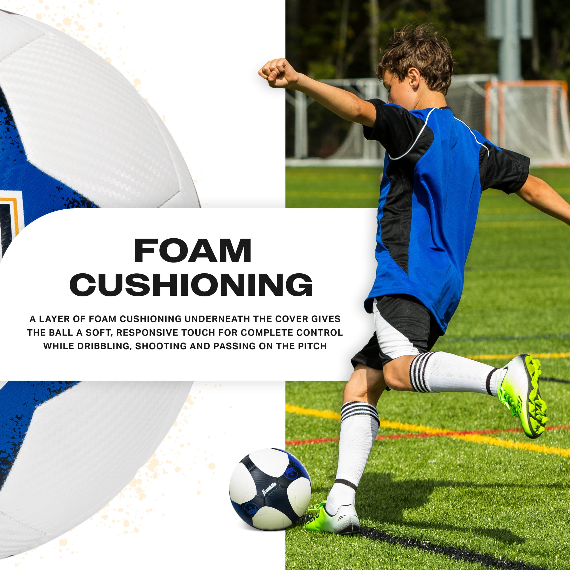 Franklin Sports NWSL Seattle Reign Soccer Ball - Official Size 5 Soccer Ball - Regulation Size + Weight Soccer Ball for Kids + Adults - Boys + Girls Soccer Ball - Air Pump Included