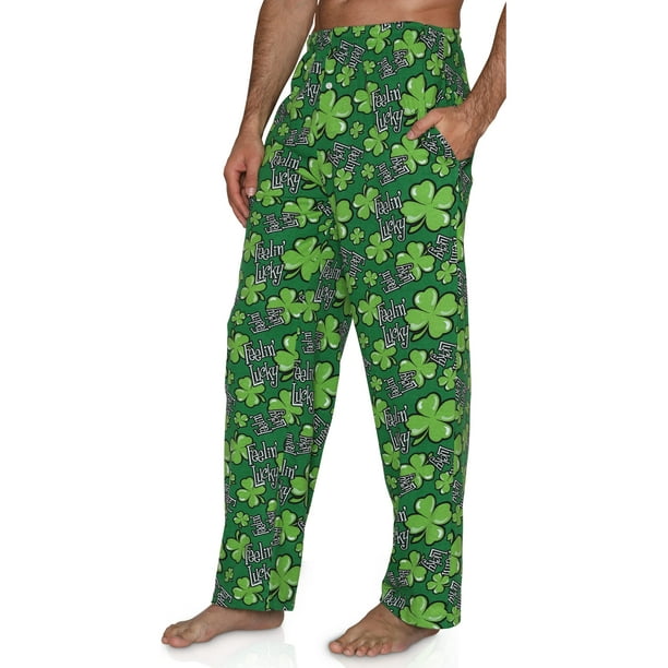 Fun Boxers Fun Boxer Mens Pajama Pants Fun Print St.Patrick