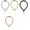 Teardrop, variant on Teardrop Septum Ring Set 316 Stainless Steel Hinged Daith Piercing Jewelry Segment Clicker Rook Snug Tragus Cartilage Hoop Earring 16g