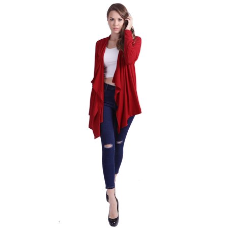 Hde Hde Women S Open Front Cardigan Sweater Long Sleeve