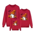 thumbnail image 1 of Aocisk Pyjama Chaud d'Halloween pour Famille avec Chandail à Manches Longues Imprimé pour Enfants Rouge 2-3 Ans, 1 of 4