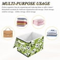 thumbnail image 6 of Yayeee Collapsible Cube Storage Bin with Lid Fabric Closet Decorative Basket with Handles, Retro Floral, 6 of 7