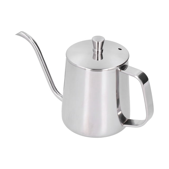 Olla De Cuello De Cisne, De Goteo A Mano, Pico Largo Y Estrecho Para Vertido Preciso, Ideal Para Té, Café En Hoteles, Restaurantes, Familia, Material De Acero Inoxidable, A