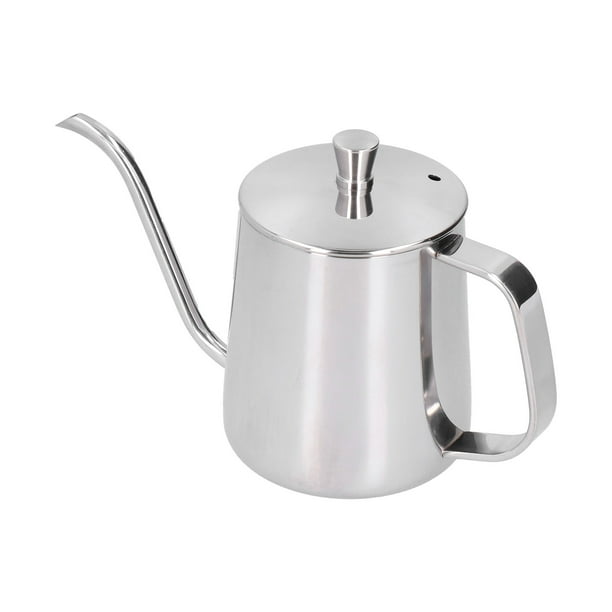 Olla De Cuello De Cisne, De Goteo A Mano, Pico Largo Y Estrecho Para Vertido Preciso, Ideal Para Té, Café En Hoteles, Restaurantes, Familia, Material De Acero Inoxidable, A