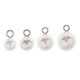 thumbnail image 2 of 2x10pcs Plastic Round Faux Pearl Charms Pendants Diy Jewelry Findings 8mm------Product code 83789, 2 of 5