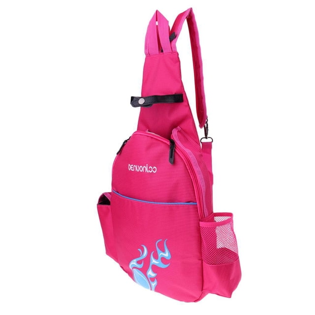 Minnieouse Waterproof Tennis Racket Backpack Abrasion Resistance Bag Red Badminton Rose Mochilas
