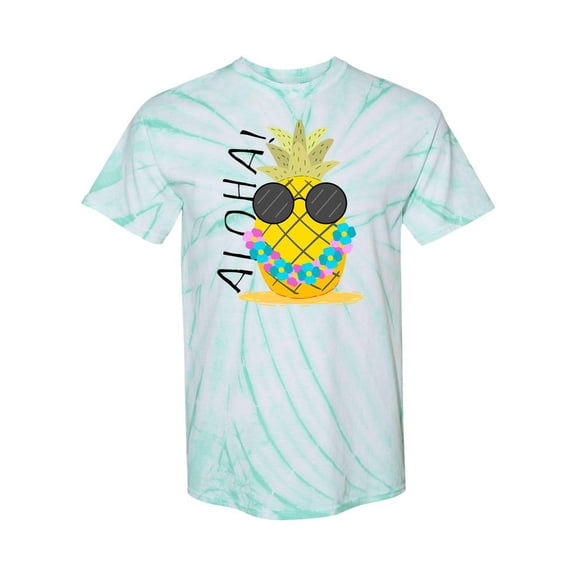 Aloha! Pineapple Tie Dye Cyclone Men -SPIdeals Designs, Male Medium