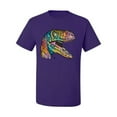thumbnail image 3 of Dean Russo Raptor Animal Lover Men's Graphic T-Shirt, Purple, 4X-Large, 3 of 6