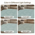 thumbnail image 7 of ODIKA 3'x5' Teal Geometric Diamond Santorini Design Washable Accent Rug Contemporary Motif With Intricate Dotted Details And Repeating Pet Friendly, Non-Shedding Mat for Bedside, Nursery Room, 7 of 7
