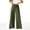 Army Green, variant on WIZUTIZ Women's New Ruffled Sweat Pants High Waist Baggy Joggers Gym Binding Trousers Ladies Beach Hiking Pants with Pockets up to 45% Off