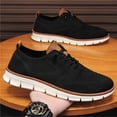 thumbnail image 3 of Men's Casual Dress Shoes Fashion Walking Sneakers Mesh Business Oxfords Work Lightweight Soft Sole, 3 of 7