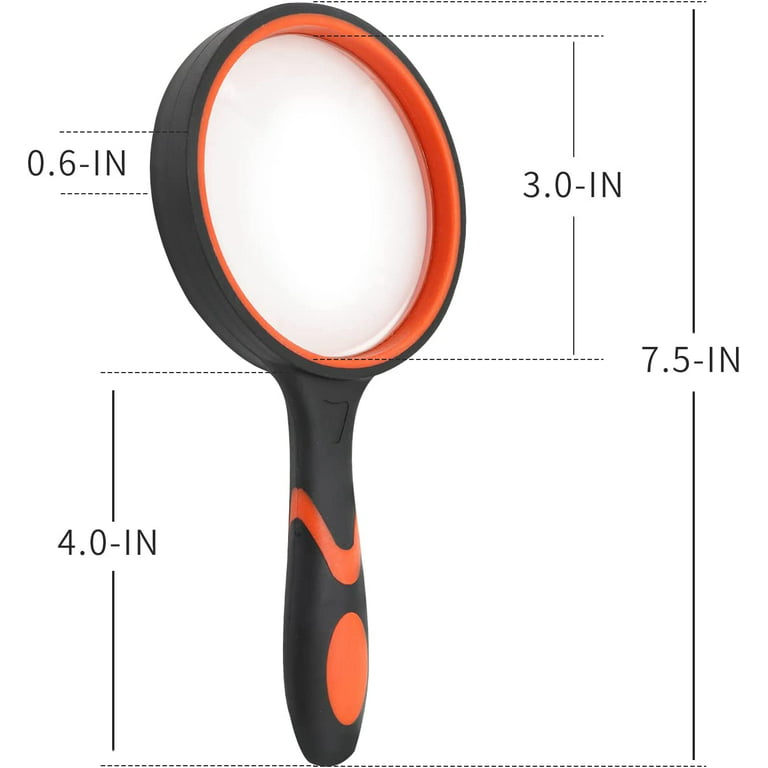 6X Large Magnifying Glass with [Anti-Glare & Fully Macao