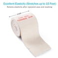 thumbnail image 2 of LotFancy Cotton Elastic Bandage, 2 Rolls Compression Bandage, 2 in x 15 Feet, 2 of 7