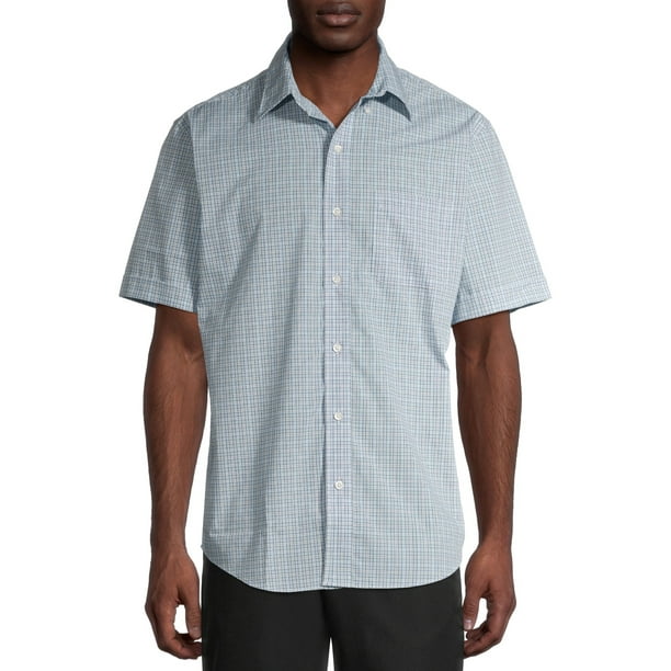 Arrow Men's Hamilton Poplin Wrinkle Free Short Sleeve Shirt - Walmart.com